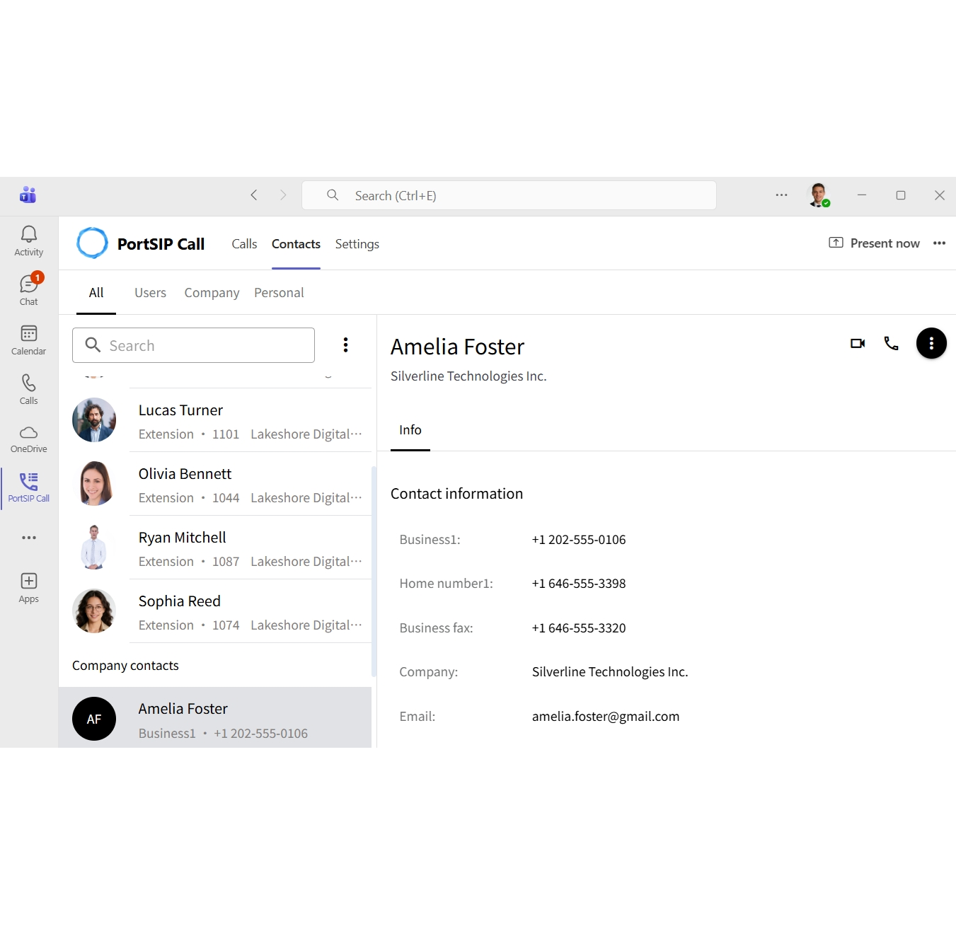 portsip_one_teams_5 | Multi-tenant PBX for Cloud PBX Service Providers and MVNOs